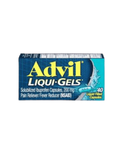 Advil Pain Reliever/Fever Reducer Liqui-Gel - 40ct: , Gelcap Form