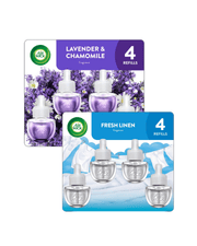 Air Wick Plug-in Scented Oil Air Freshener Refills - 4pk ( lavender or fresh linen)