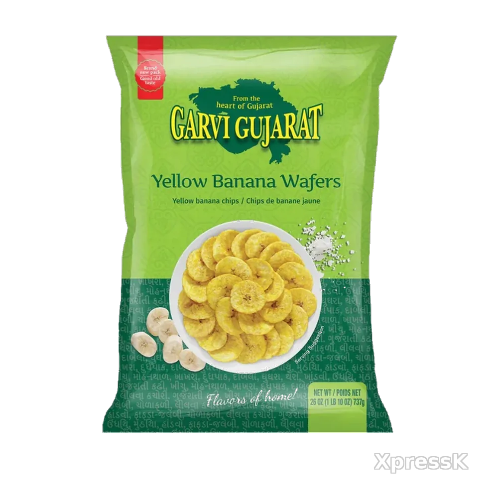 Garvi Gujarati Banana Chips Yellow 180gm.webp