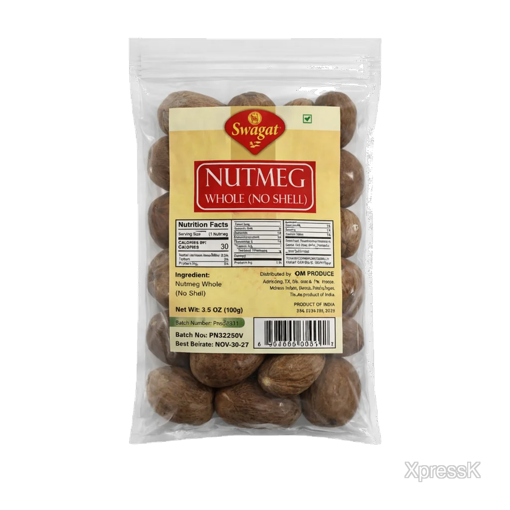 Swagat Nutmeg Whole No Shell 100 Gms