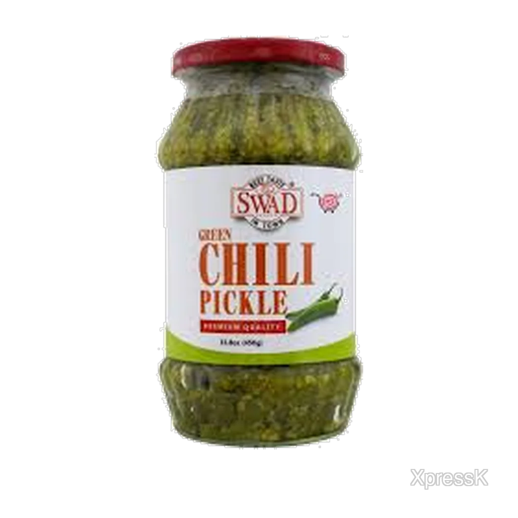 Swad Pkl Green Chilli 450g
