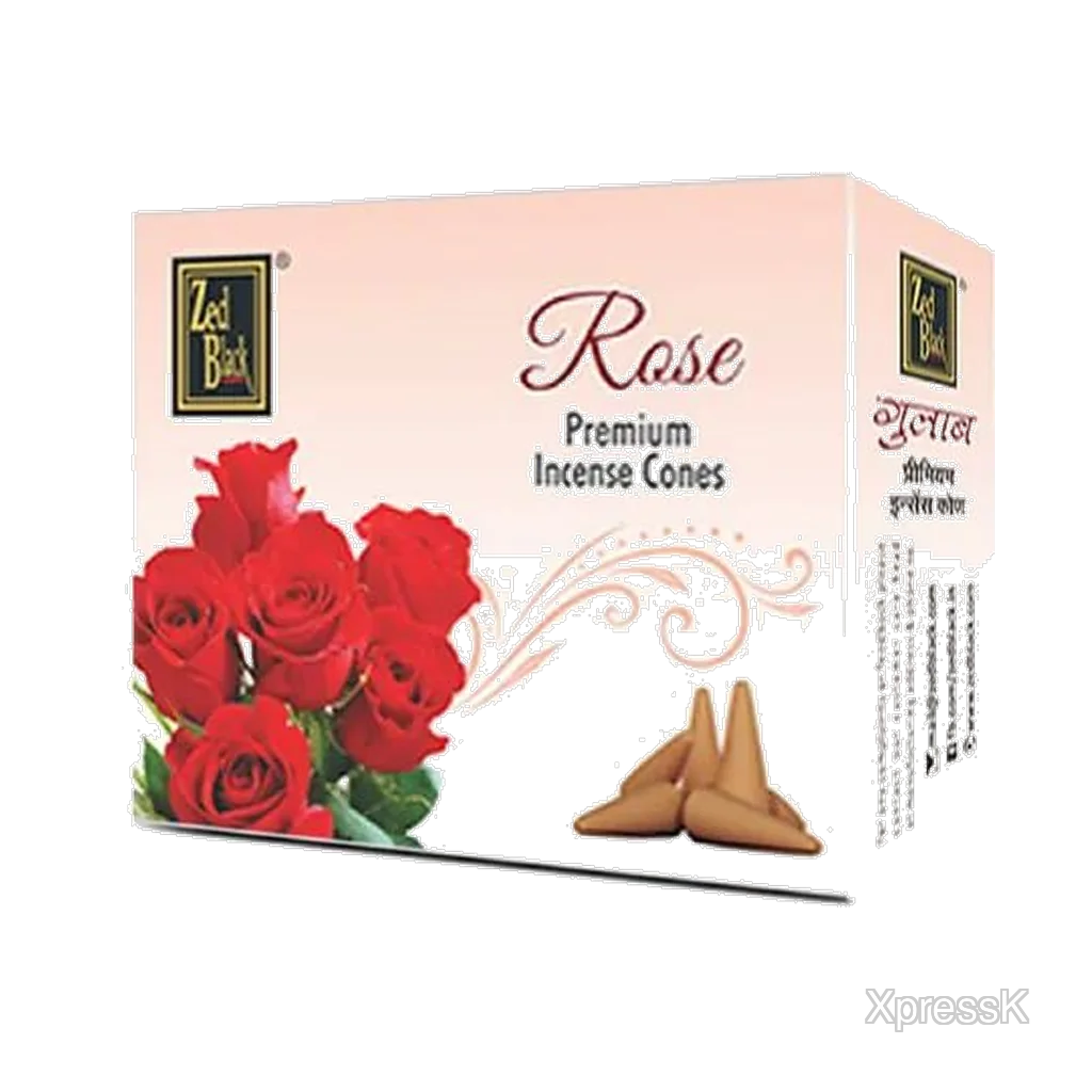Zed Black Rose Dhoop Cone