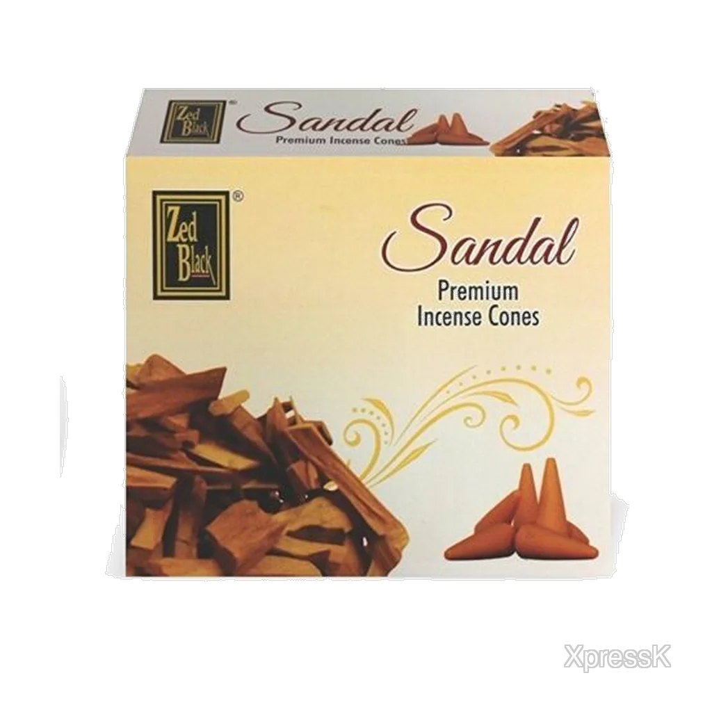 Zed Black Sandal Dhoop Cone